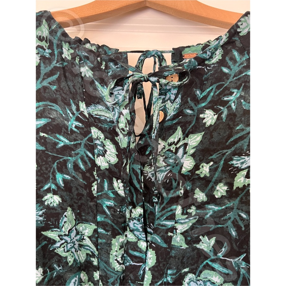 Free People NWOT Dance Til Dawn Romper Black Motif S - Picture 6 of 11